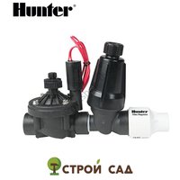 Комплект клапан для капельного полива Hunter PCZ-101-25B (Фильтр, регулятор давления) 